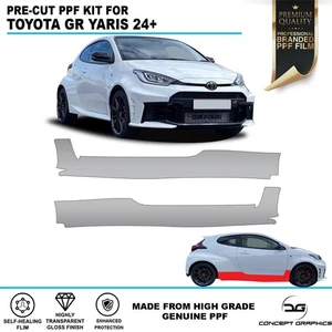 Seitenschweller Steinschlagschutz PPF Lackschutzfolie für Toyota GR Yaris 24+ - Bild 1 von 4