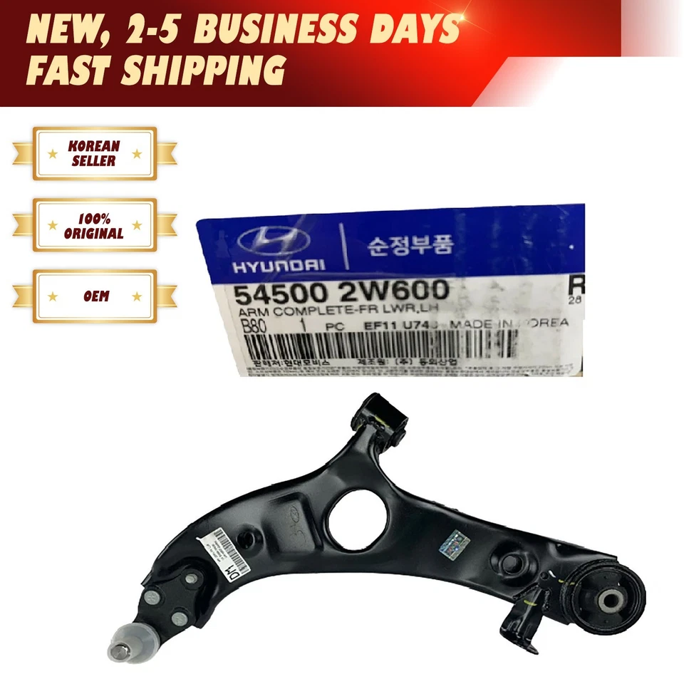 Braço de controle inferior dianteiro genuíno lado esquerdo do motorista para Hyundai 15-19 Santa Fe XL - Imagem 1 de 4