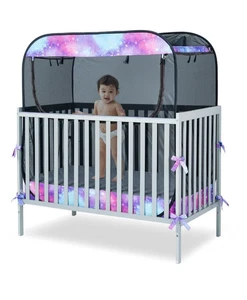 Porayhut Tragbares Baby Krippe Netz Sicherheitsnetz Zelt, Pop Up Kleinkind Moskitonetz, Siehe - Bild 1 von 11