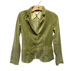 Vintage J.Crew Green Velvet Blazer | Y2K Preppy Academia Jacket 2005  - Bild 1 von 10