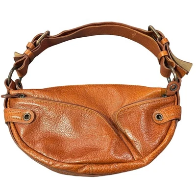 Bolso de hombro Francesco Biasia de cuero marrón genuino Foto 1 de 4