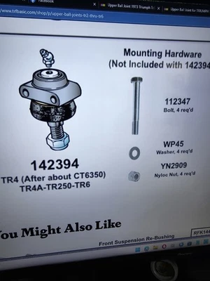 Upper Ball Joint for TRIUMPH TR4A TR250 TR6 - Изображение 1 из 4