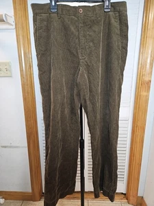 Polo Ralph Lauren Pants Mens 32x30 Brown Corduroy Chino Flat Front * - Picture 1 of 6