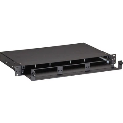 Black Box Rackmount Fiber Shelf with Pull-Out Tray - 1U - For Patch Panel - - Image 1 of 2