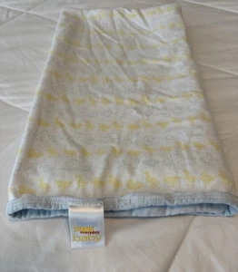 Vintage Martha Stewart Enten Babydecke blaue Rückseite 29 x 34 cm verblasst - Bild 1 von 8