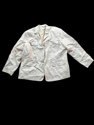 ✨ Vintage beige linen jacket✨ - Image 1 of 4