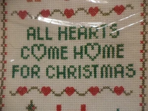Kit de Navidad Círculo Creativo Punto de Cruz Contado Todos los Corazones Vuelven a Casa Nuevo en Paquete - Imagen 1 de 4
