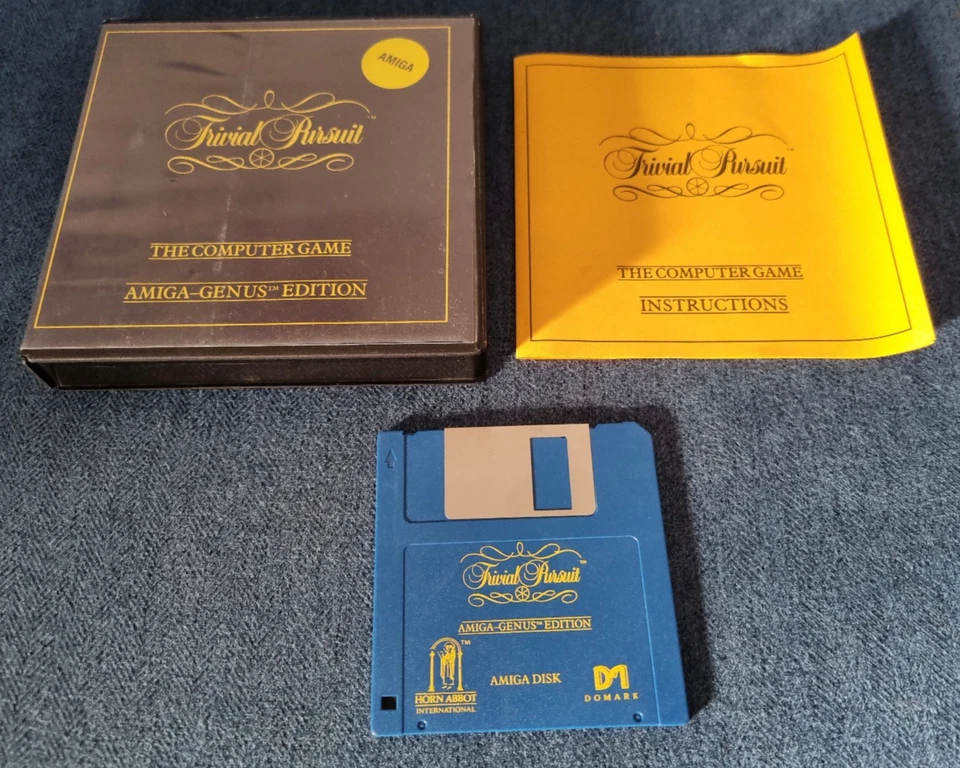 Commodore Amiga Game Trivial Pursuit Genus Edition Untested - Image 1 of 2