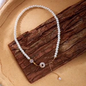 Necklace Showcasing Peace Coin Charm - Picture 1 of 8
