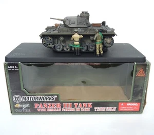 NEW Motorworks German Panzer III tank 1/32 scale camo with 2 action figures - Picture 1 of 19