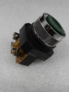 KH-3081 KOINO 30MM 250VAC 6A GREEN PUSH BUTTON SWITCH NEW - Picture 1 of 5