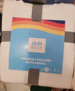 Aldi Gear Children’s Kid’s Crewneck XS 4-5 2025 NWT - Picture 1 of 2