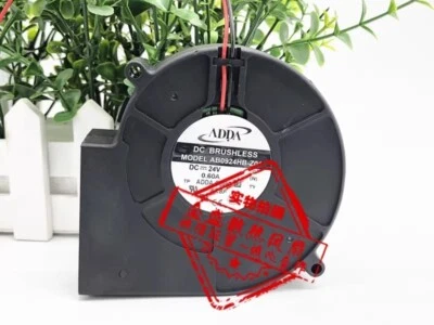 ADDA AB0924HB-Z01 9733 DC24V 0.60A 9.7CM 2-Wire Blower Turbo Cooling Fan - Image 1 of 2