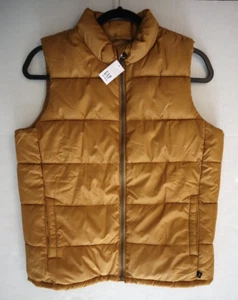 Gap 418456 Kids Sz XL (12) Honey Mustard Yellow ColdControl Quilted Puffer Vest - Picture 1 of 9