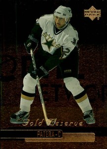 1999-00 Upper Deck Gold Reserve Stars Hockey Card #219 Pavel Patera Rookie