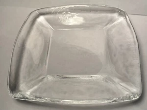 Vintage Quadrat Klarglas Vorspeise Teller 5,5 x 5,5 Zoll - Bild 1 von 5