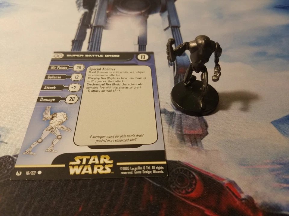 Star Wars Miniatures Universe 10 Super Battle Droid - Image 1 of 1