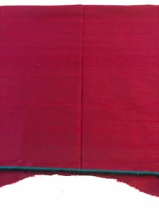 Deep Burgundy Red 100% Dupioni silk 40" X 38" remnant Solid - Picture 1 of 2