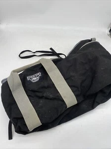 Ski Travel Carrying Duffel Tote Bag LANDS END canvas SUMMIT Black Canvas  86" - Picture 1 of 3