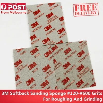 3M Softback Sanding Sponge Set 120-600 Grits – Practical Grinding & Polishing - image 1 of 4