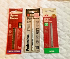3 Jig Saw Blades , Open Packages, Bi-Metal & Carbon Steel - Picture 1 of 2