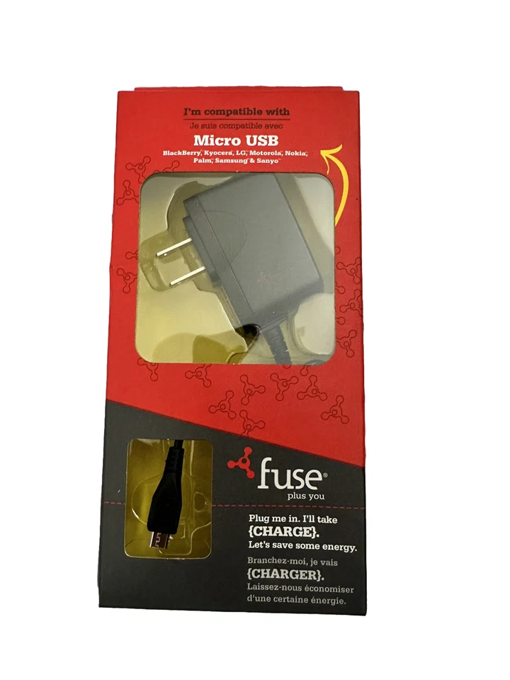 FUSE 06789 Micro USB Charger for Blackberry, Kyocera, LG, Motorola, & Sanyo, FS - Image 1 of 1