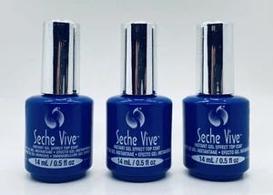 Lot of 3 Seche Vive Instant Gel Effect Nail Top Coat 0.5oz/14ml - Picture 1 of 4