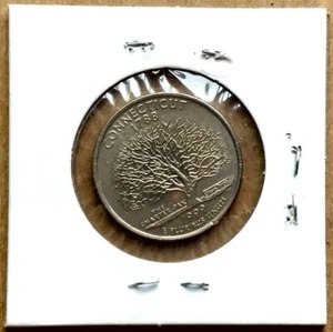 1999D Connecticut State Quarter Very Rare Rotated Die Or Dies Mint Error Coin - Picture 1 of 4