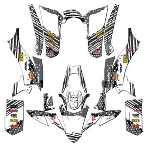 2017-2021 YFZ 50 MERICA Grey Senge Graphics Kit Compatible with Yamaha - Picture 1 of 7