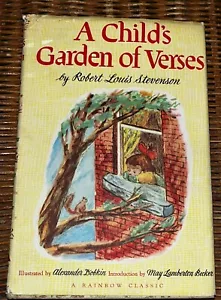 VINTAGE A Child’s Garden Of Verses by Robert Louis Stevenson 1946 w/Dust Jacket - Foto 1 di 6