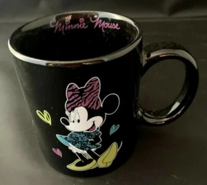 Taza de cerámica negra de té de café coleccionable de Minnie Mouse de Disney - Imagen 1 de 4