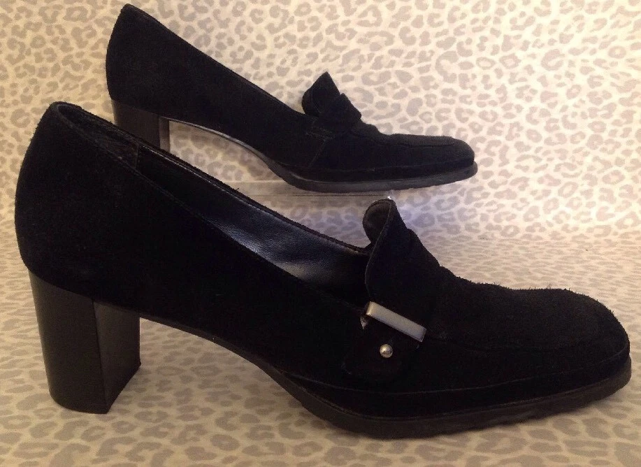 Zapatos de salón de gamuza negros 9 1/2 para mujer Foto 1 de 4