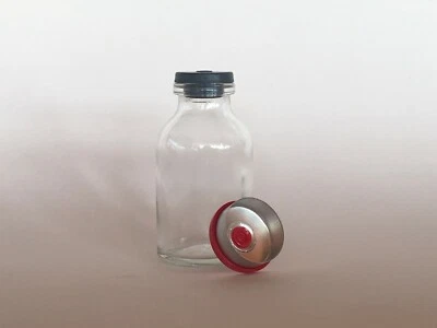 (25) Sealed Sterile 20mL Glass Vials FLIP TOP open - Image 1 of 4