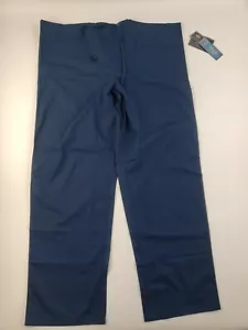 NEW Dickies Blue Scrub Pants Size Large T | Drawstring Waist | 32" Inseam 50106 - Picture 1 of 8
