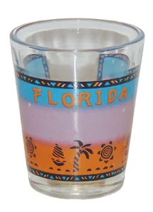 Shot Glass Florida Sunset Stars Moon Boat Palmera - Imagen 1 de 1