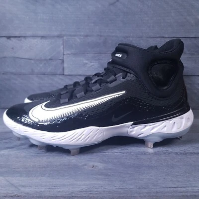 Chuteiras de beisebol masculinas Nike Alpha Huarache Elite 4 médias 13 preto branco Oreo - Imagem 1 de 4