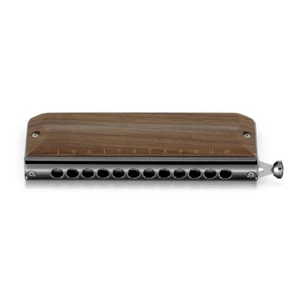 SUZUKI G-48W Gregoire Maret Wooden cover 48 sounds 12 holes Chromatic Harmonica - Picture 1 of 1