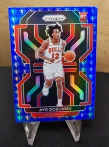 2021-22 Prizm #271 - Ayo Dosunmu - NBA 75th Anniversary Diamond Blue Prizm - Picture 1 of 2