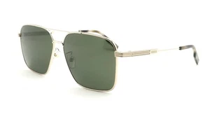 Gafas de sol Ermenegildo Zegna EZ 0224-D 32N doradas/verdes lentes talla 60 nuevas - Imagen 1 de 5
