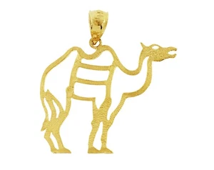 14K Gold Cut-Out Camel Pendant - Imagen 1 de 6