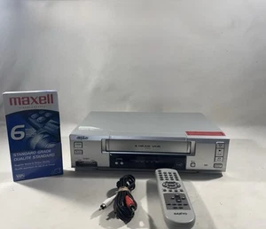 Sanyo: VWM 406 4 Head VHS VCR Player Recorder W/ Remote Cords & New VHS Tested - Picture 1 of 19
