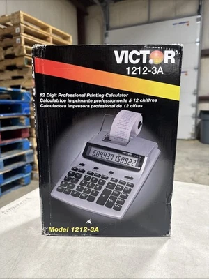 Victor 1212-3A Antimicrobial Printing Calculator Blue/Red Print - Image 1 of 4