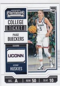2024-25 Panini UCONN Collegiate #1 Paige Bueckers - College Ticket R/C - Picture 1 of 2