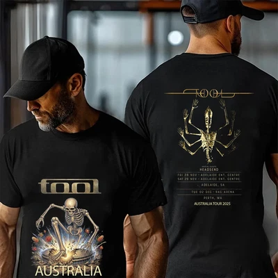 Tool Tour Australia 2025 Tshirt, 2sided Tool Tour 2025 Tshirt!! - Image 1 of 4