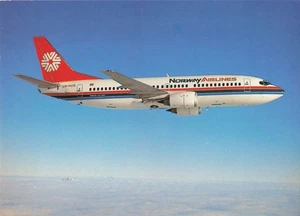 Postcard Airline Norway Airlines Boeing 737-300 LN-NOS Aeroprint Nr. 122 CC8. - Picture 1 of 2