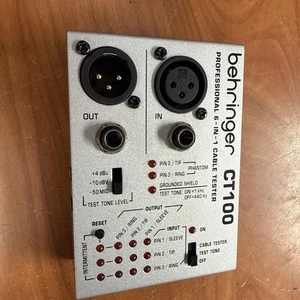 Behringer CT100 Microprocessor Controled 6 IN 1 Cable Tester - Picture 1 of 6