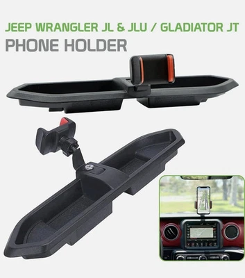 For 2018-2024 Jeep Wrangler JL JLU & Gladiator JT Multi Mount Phone Holder US Foto 1 de 4