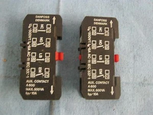 Menge Danfoss Auxiliary Contactors. A600, Max. 500VA. Rot Reset. Stk. 2. < - Picture 1 of 1