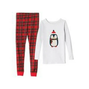Penguin Plaid Pajamas - Girls & Boys - size 6 - Picture 1 of 1