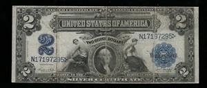 SC 1899 $2 Certificado Plata Fr.256 Mini Ojo de Buey (295) - Imagen 1 de 3